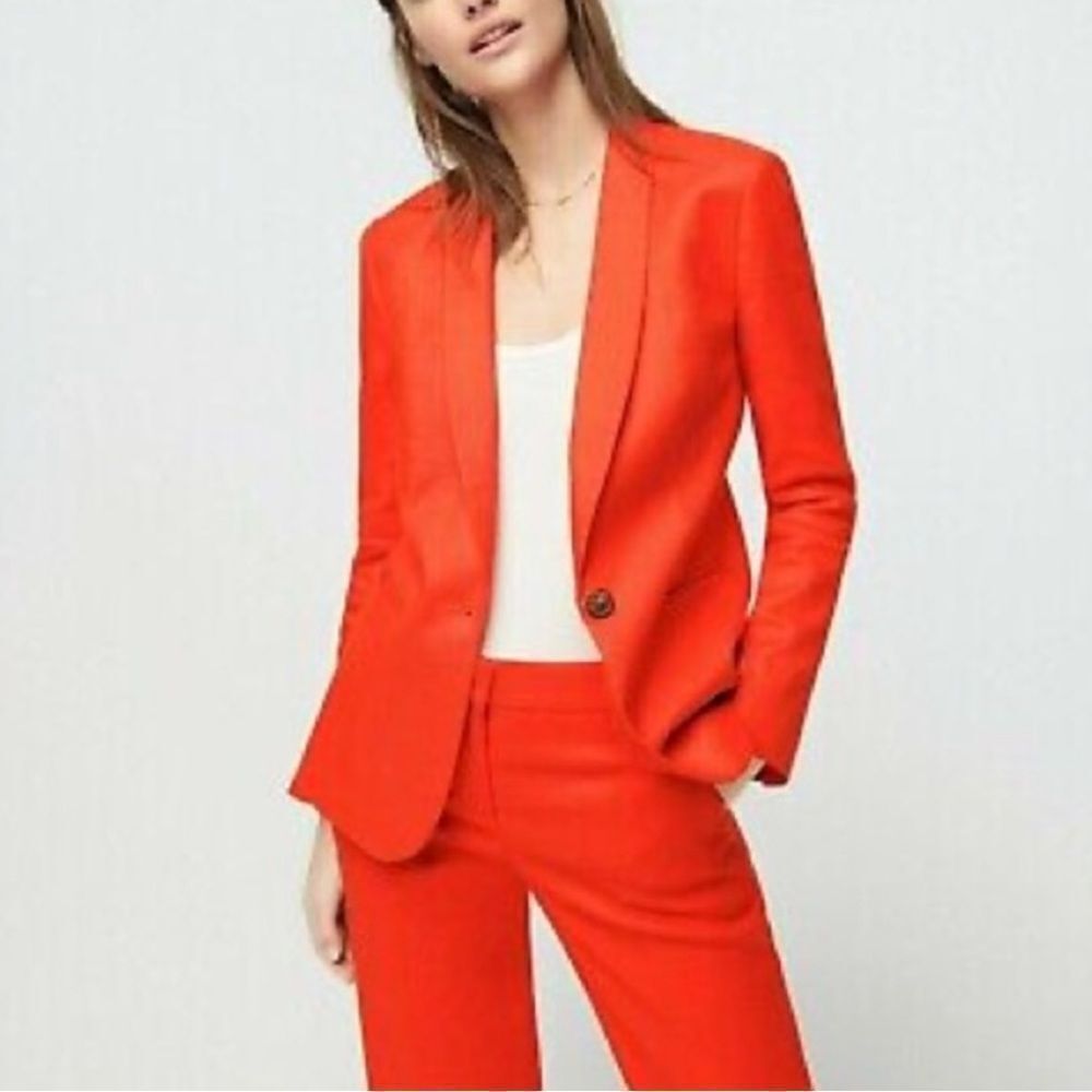 J Crew Linen Parke Blazer Size 0